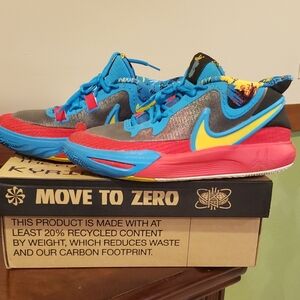 Nike Kids Sneakers - Kyrie 8 GO SE Blue, Red, and Yellow 6Y